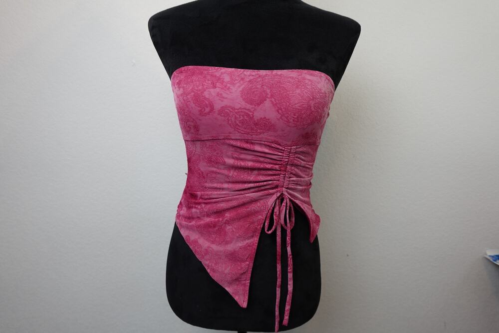 Princess Polly Y2K Asymmetrical Red/Pink Top Size 0